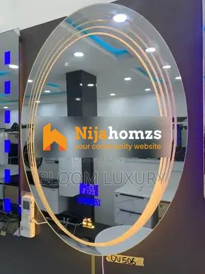 Oval Shaped Bluetooth LED Mirror